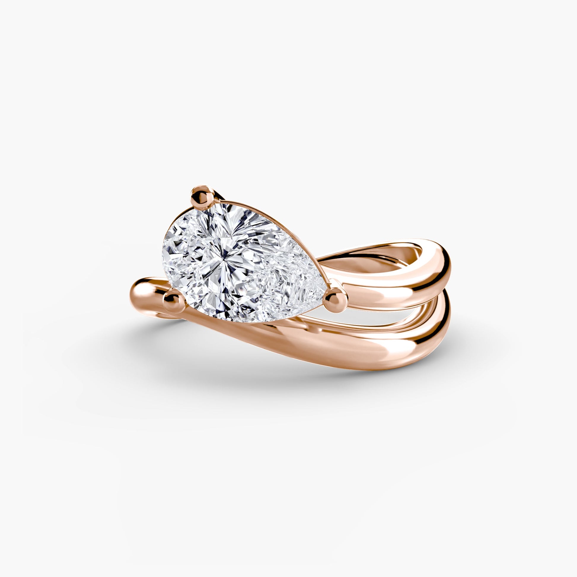 Brillant Setting -Karat Gold – Rückansicht
