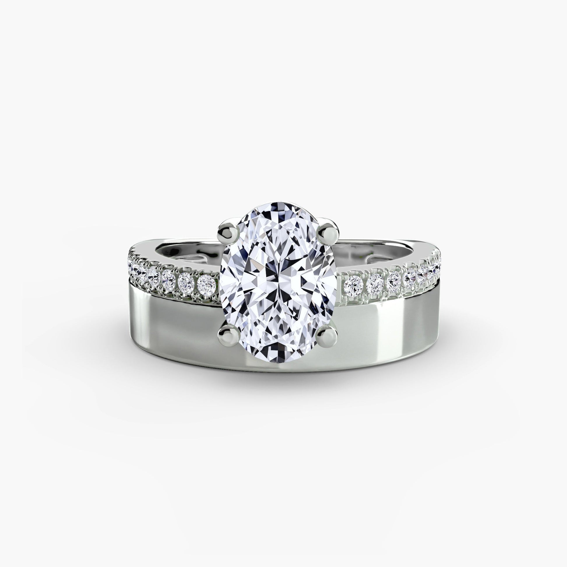 Edler Diamant Brillantschliff Setting in Gold – Hauptansicht