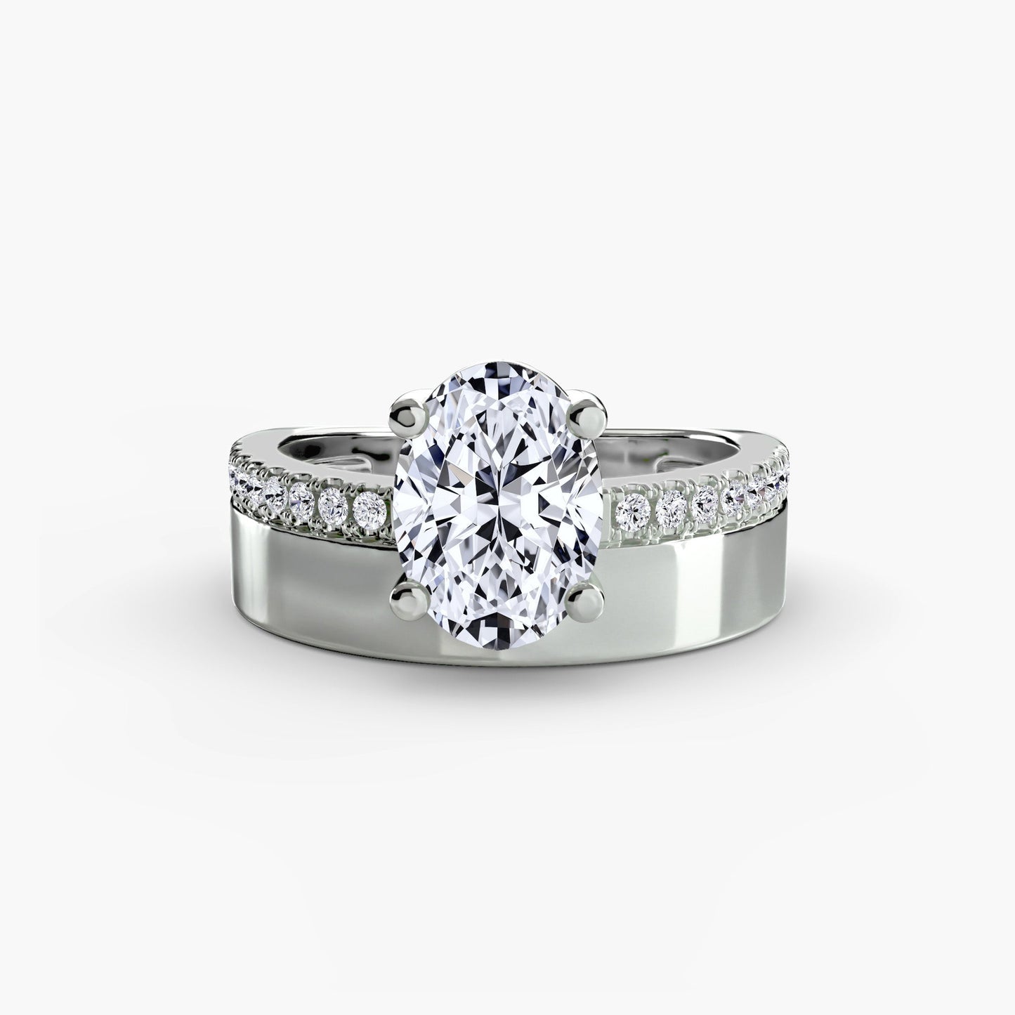 Edler Diamant Brillantschliff Setting in Gold – Hauptansicht