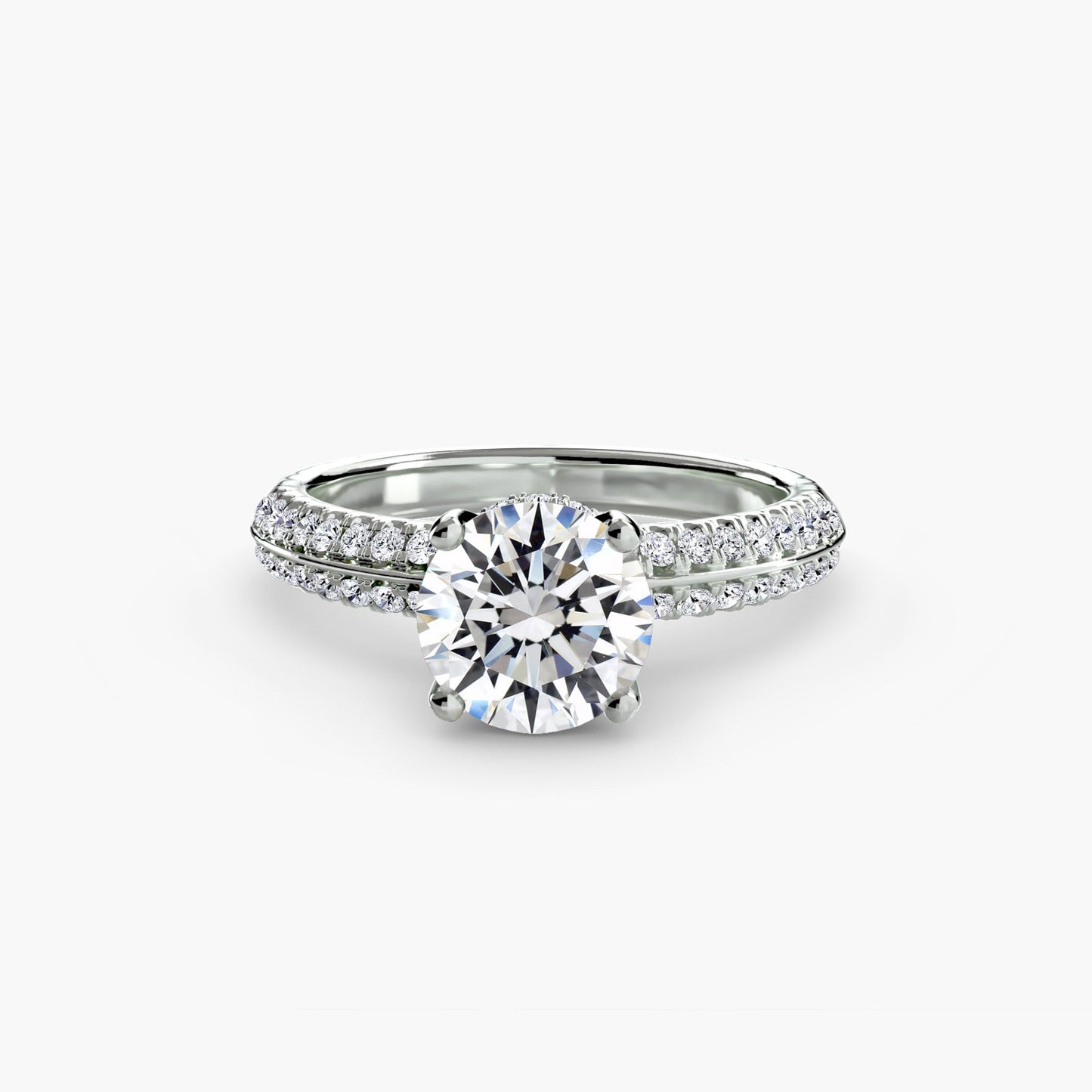 Edelstein Setting -Karat Gold – Profilansicht