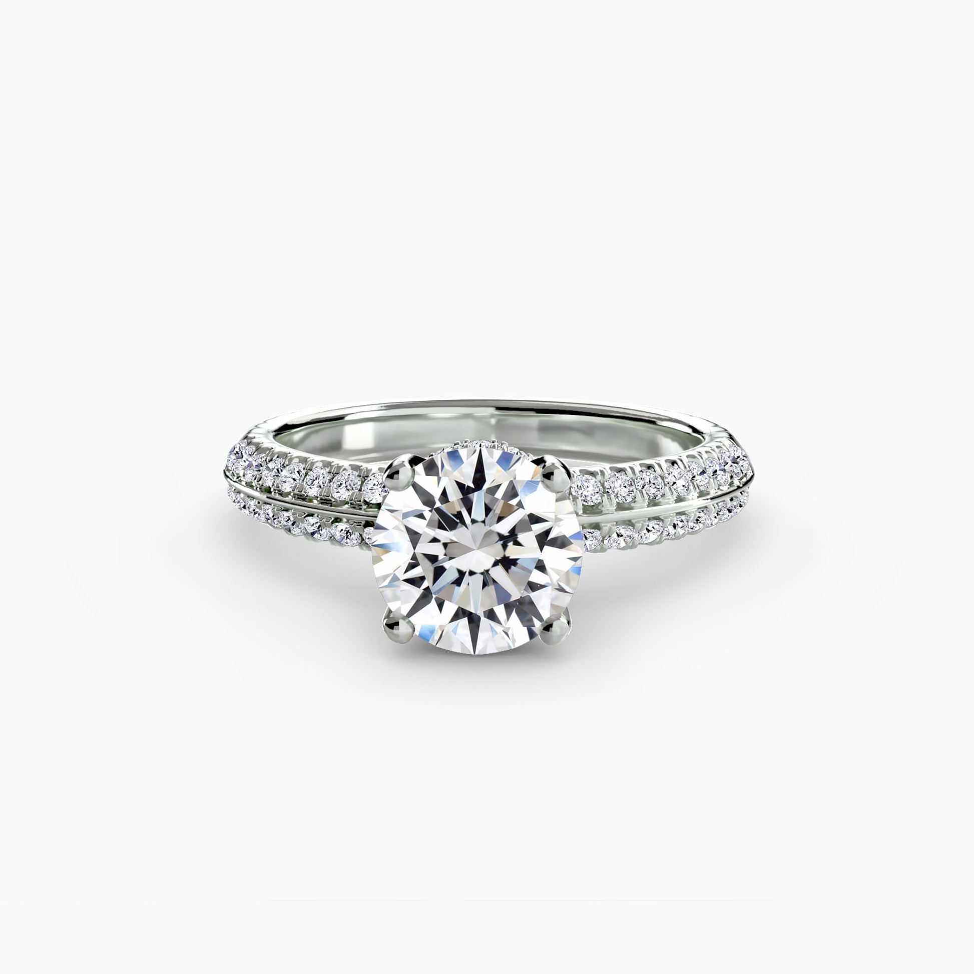 Edelstein Setting -Karat Gold – Profilansicht