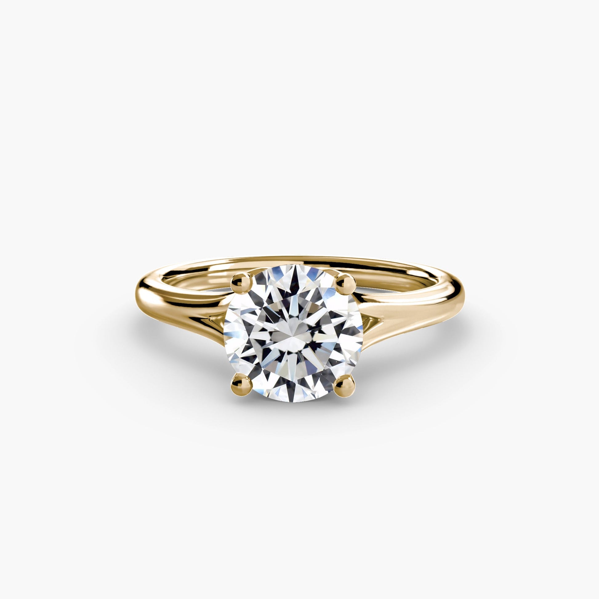 Setting Gold mit Brillant – Draufsicht