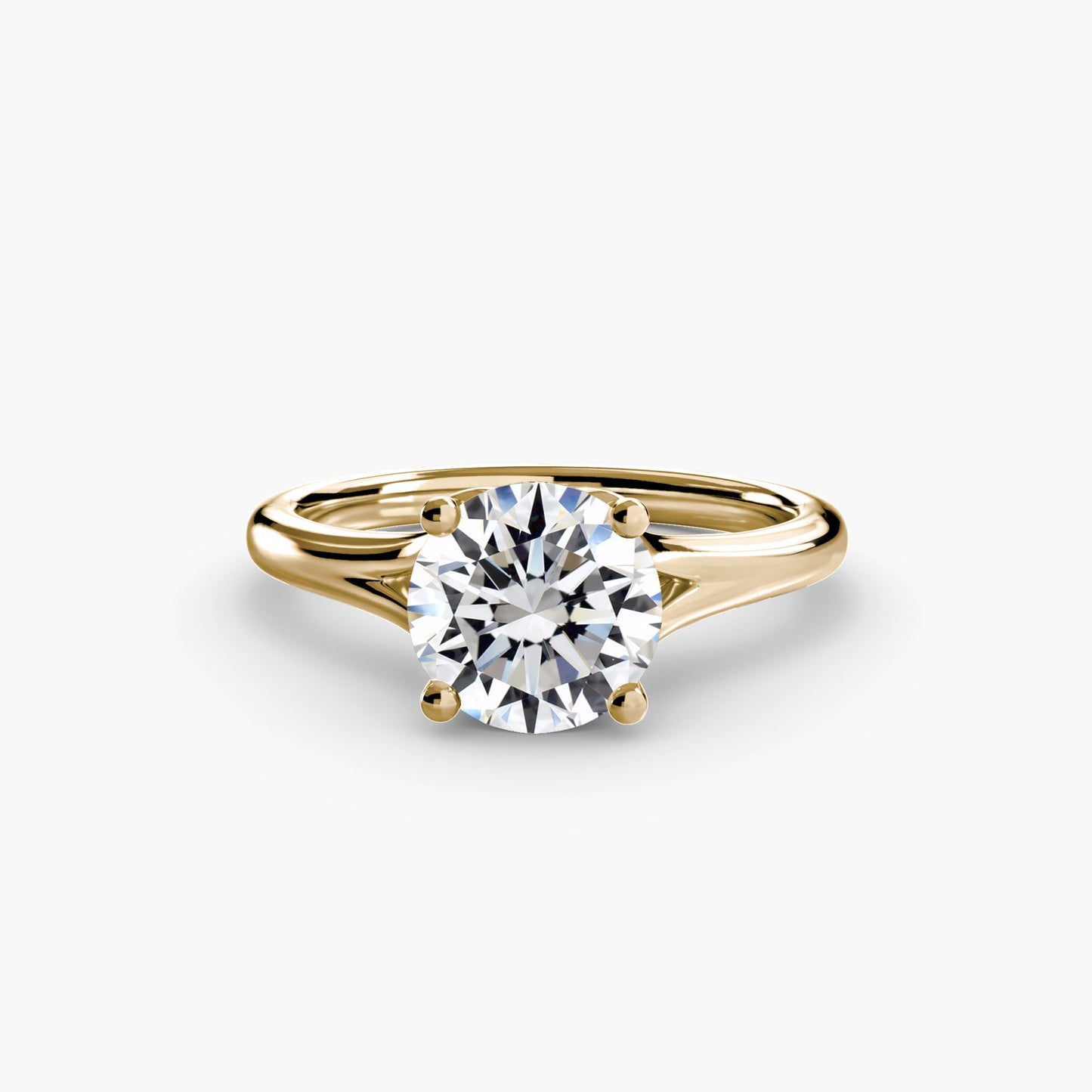 Brillant Setting -Karat Gold – Seitenansicht