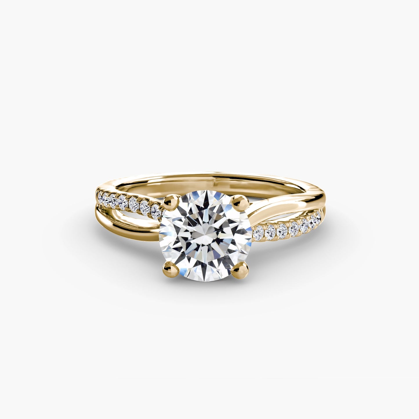 Edelstein Setting -Karat Gold – Seitenansicht