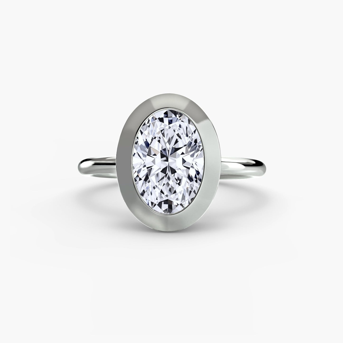Authentischer Edelstein Setting Karat Gold – Profilansicht
