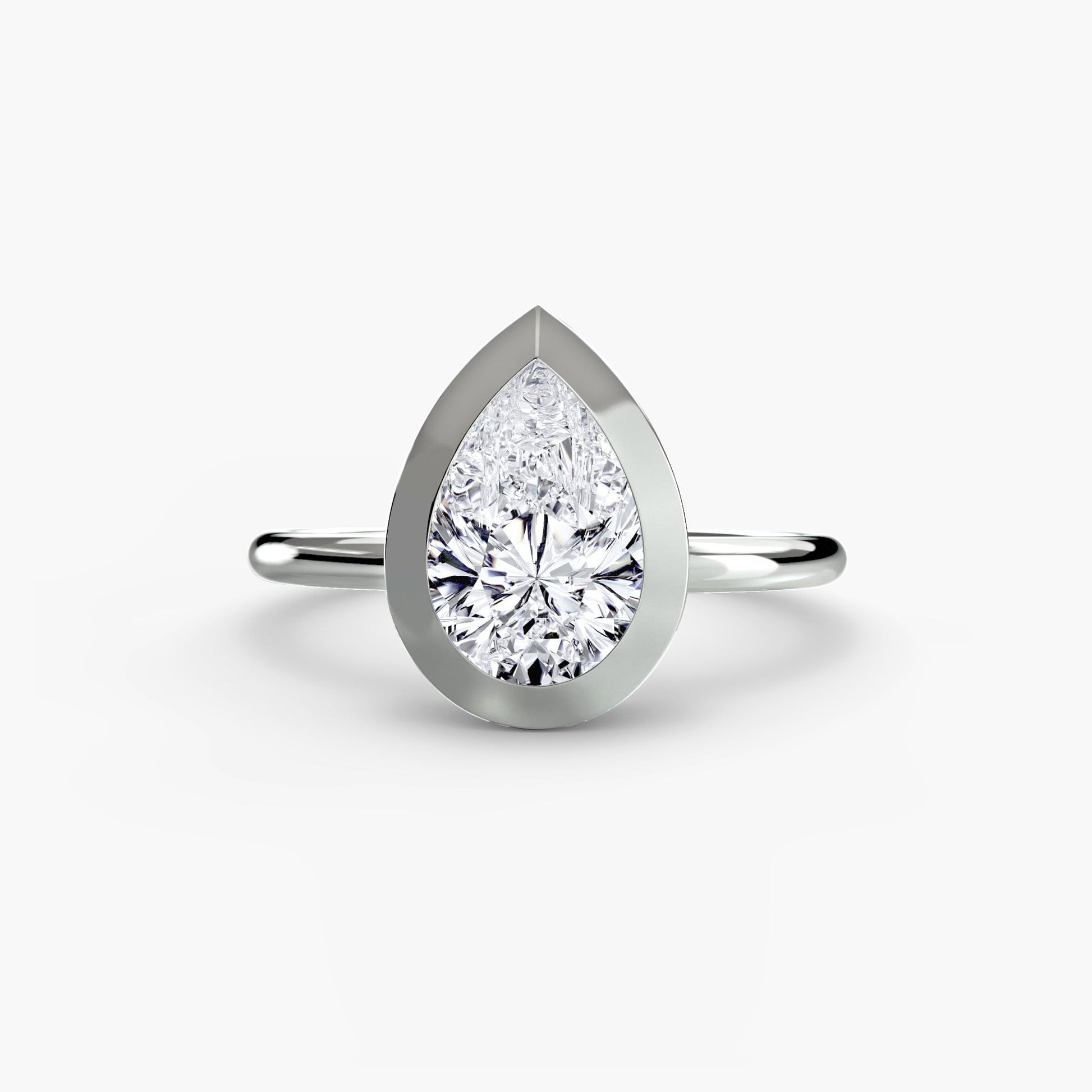 Edelstein Ring in Gold – Draufsicht