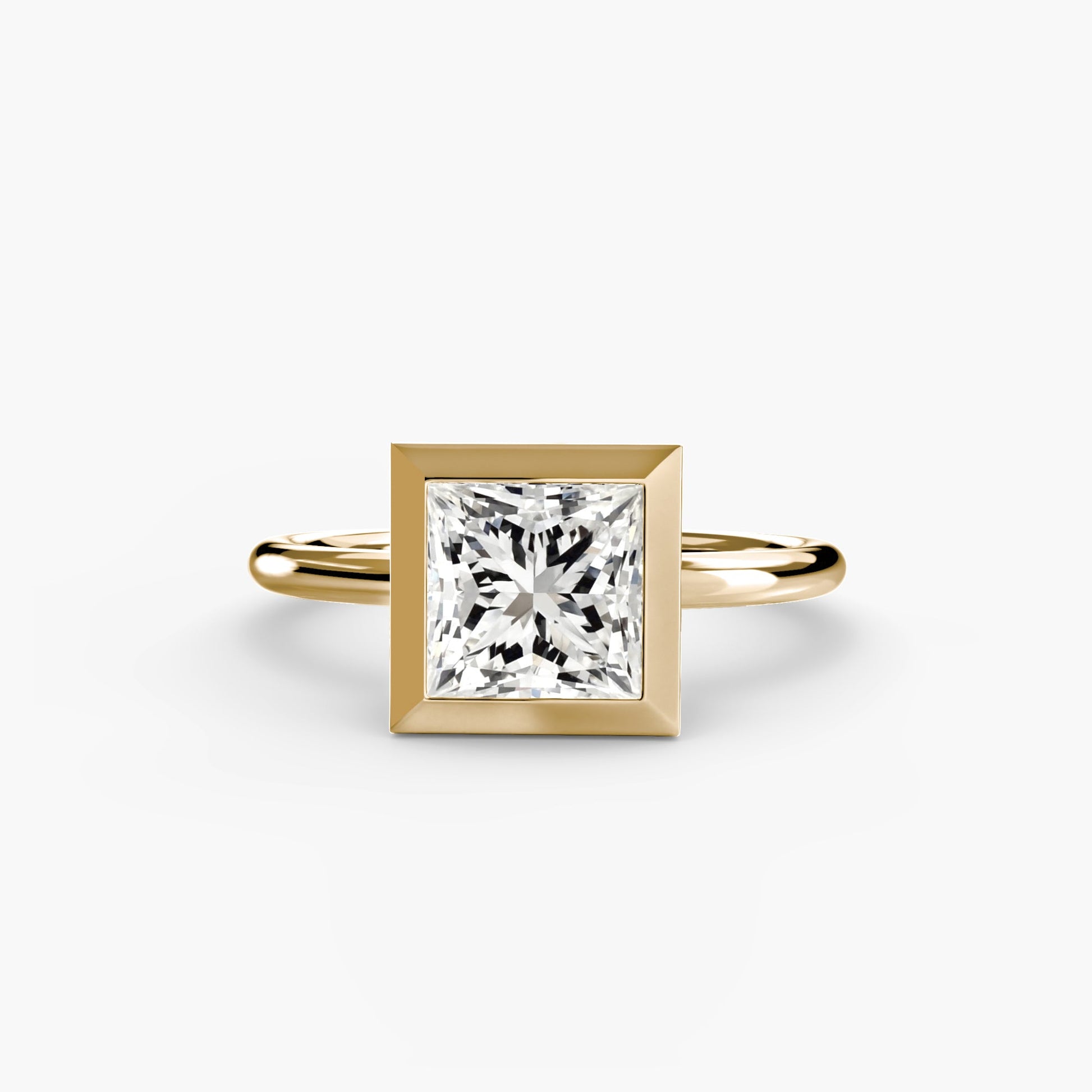 Edelstein Ring in Gold – Seitenansicht