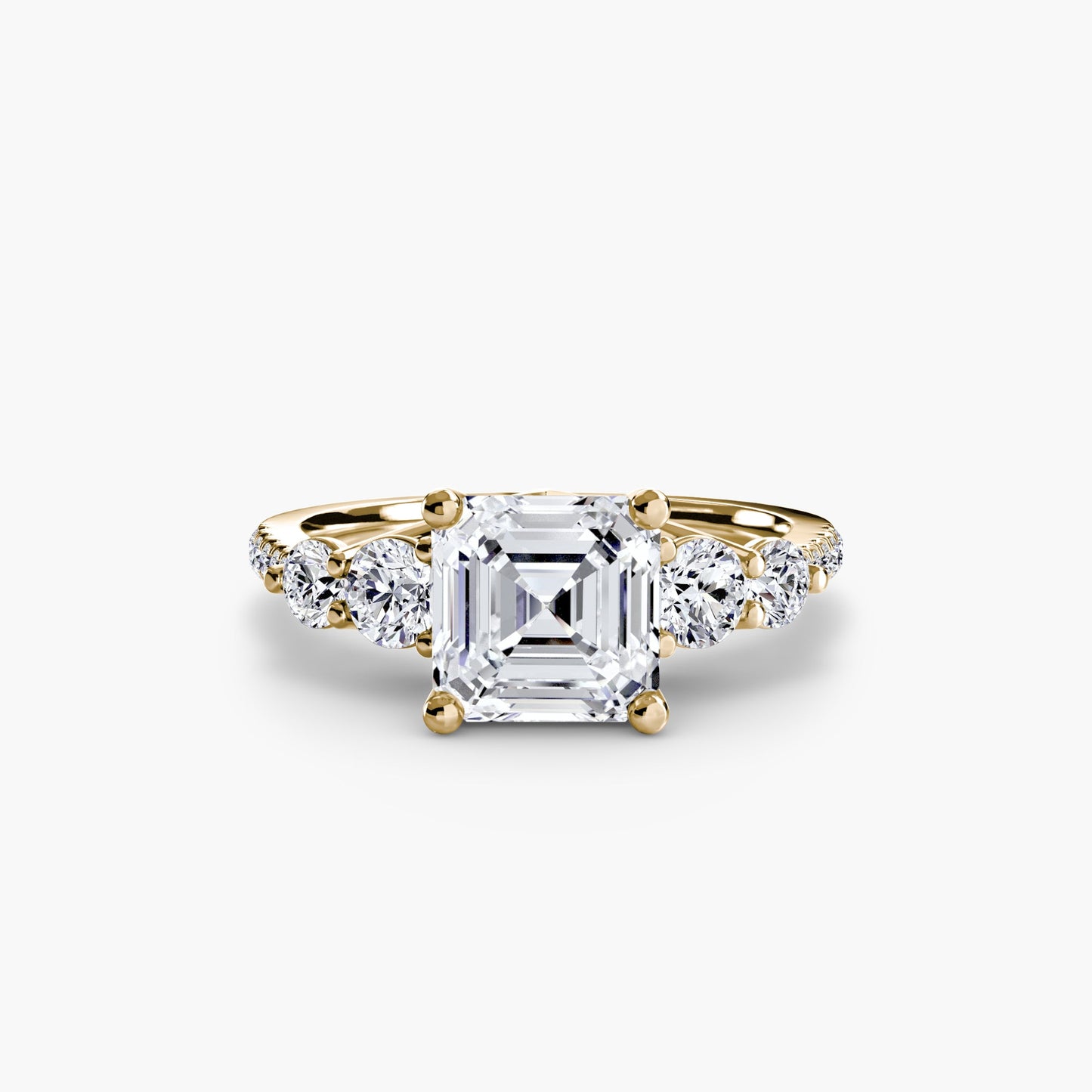 Brillant Setting 0,49-Karat Gold – Nahaufnahme