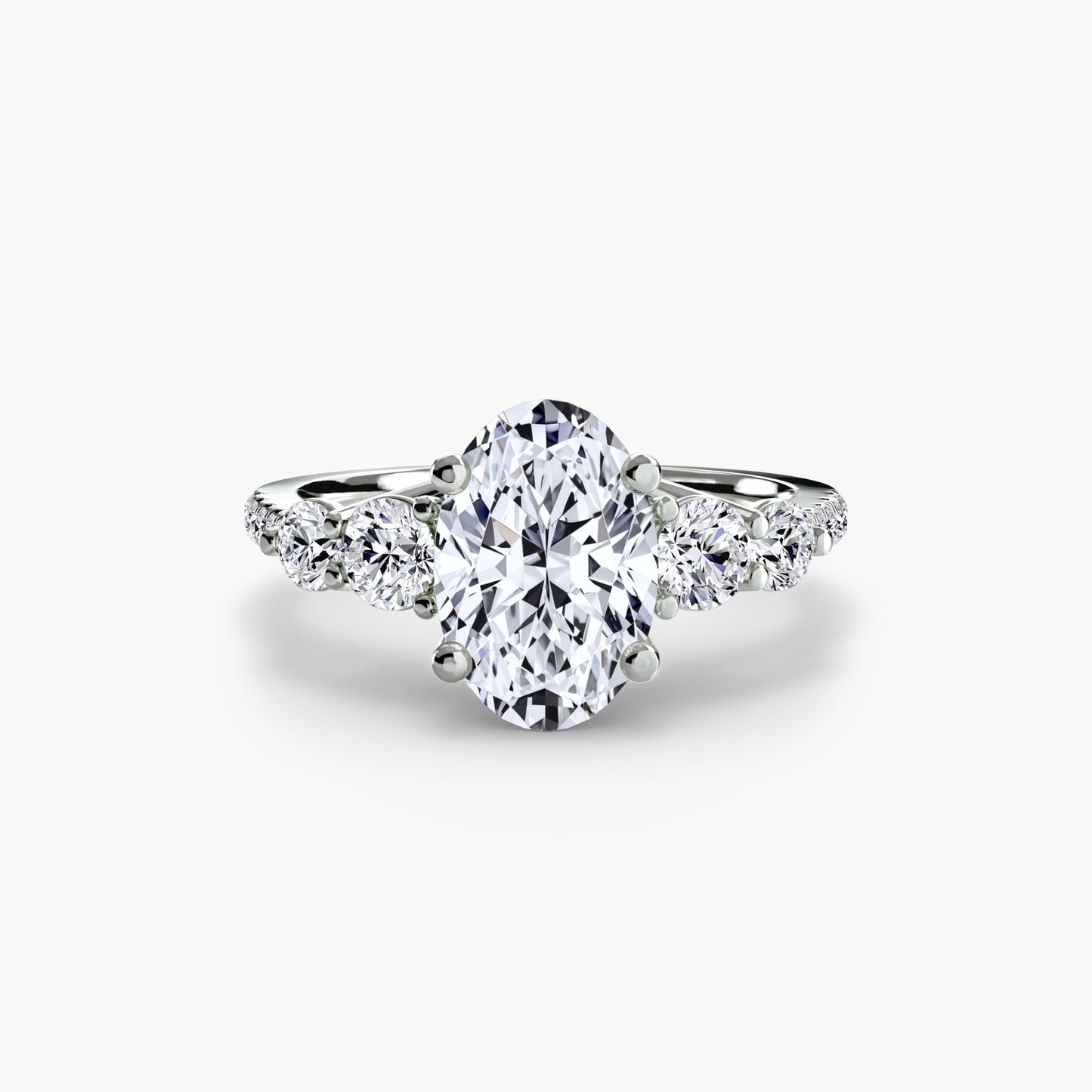 Brillantschliff Brillant Ring in Gold – Profilansicht
