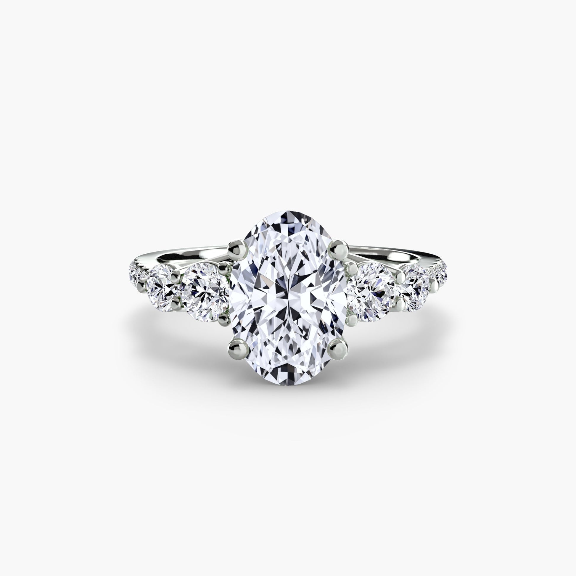 Brillantschliff Brillant Ring in Gold – Profilansicht