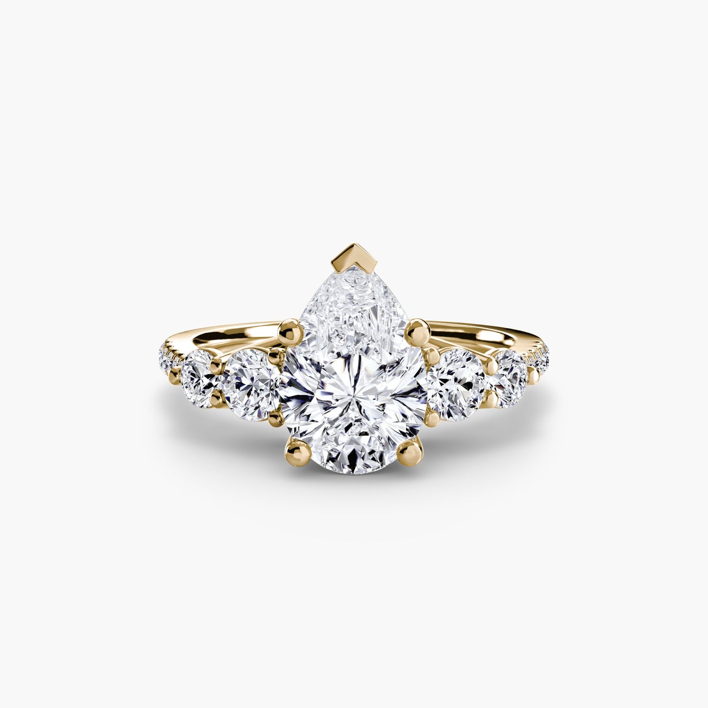 Feiner Setting 0,49 Karat – Draufsicht