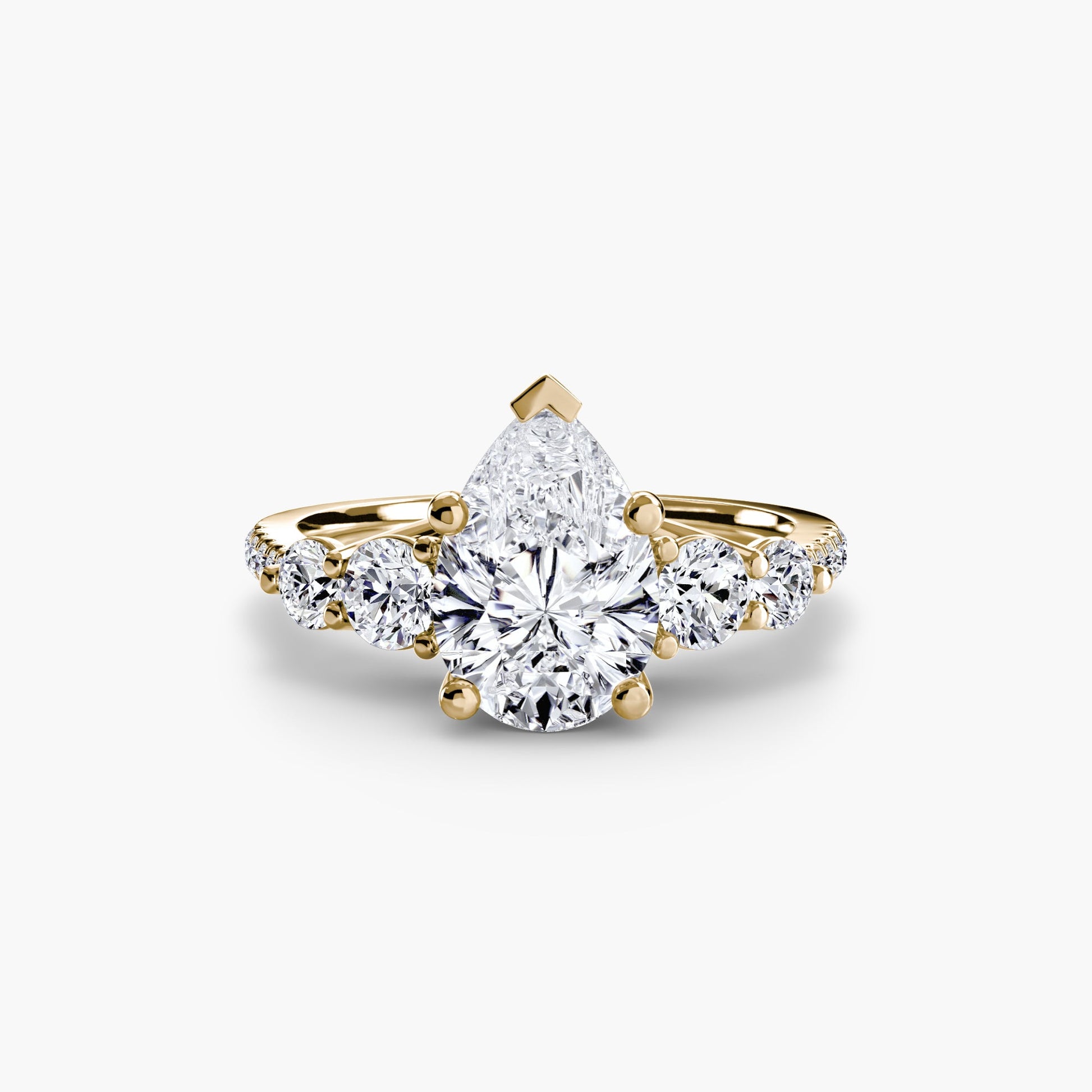 Feiner Setting 0,49 Karat – Draufsicht