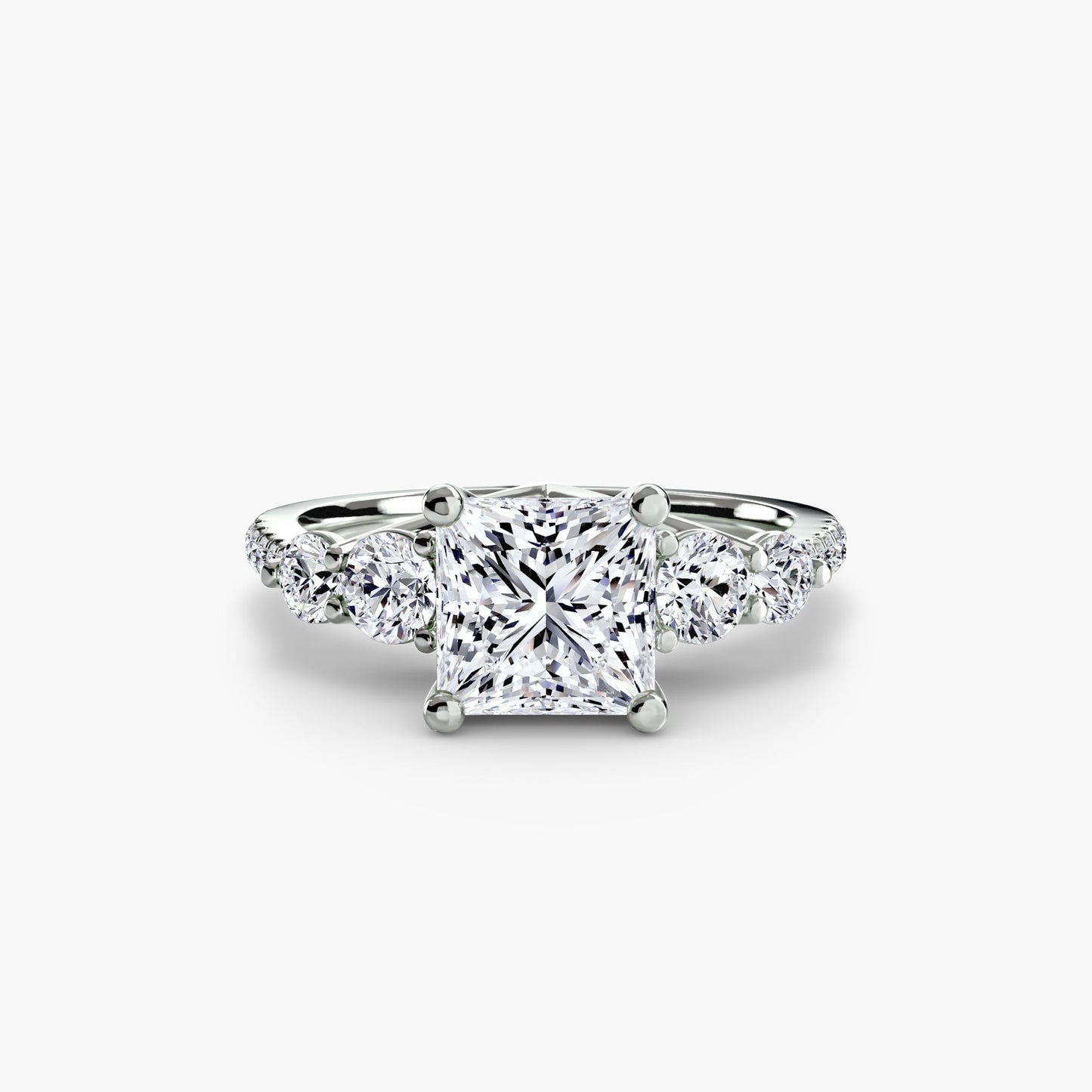 Feiner Brillant Setting 0,49 Karat – Seitenansicht