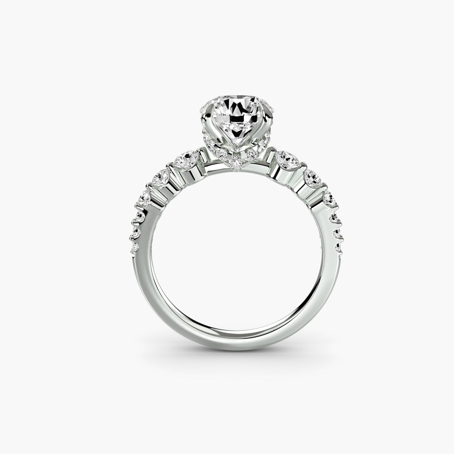 Naturreiner Diamant Setting 0,45 Karat Gold – Frontansicht