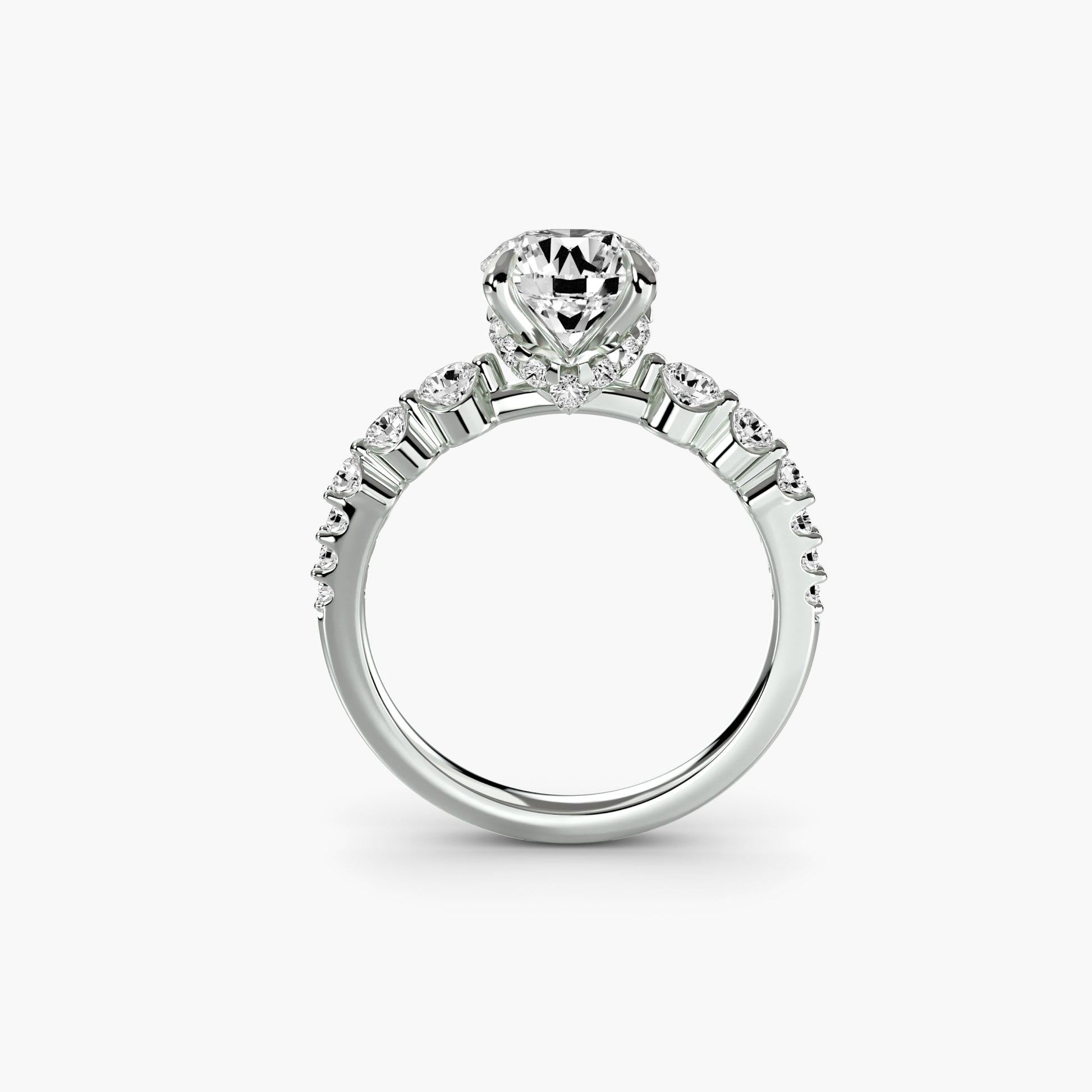 Naturreiner Diamant Setting 0,45 Karat Gold – Frontansicht