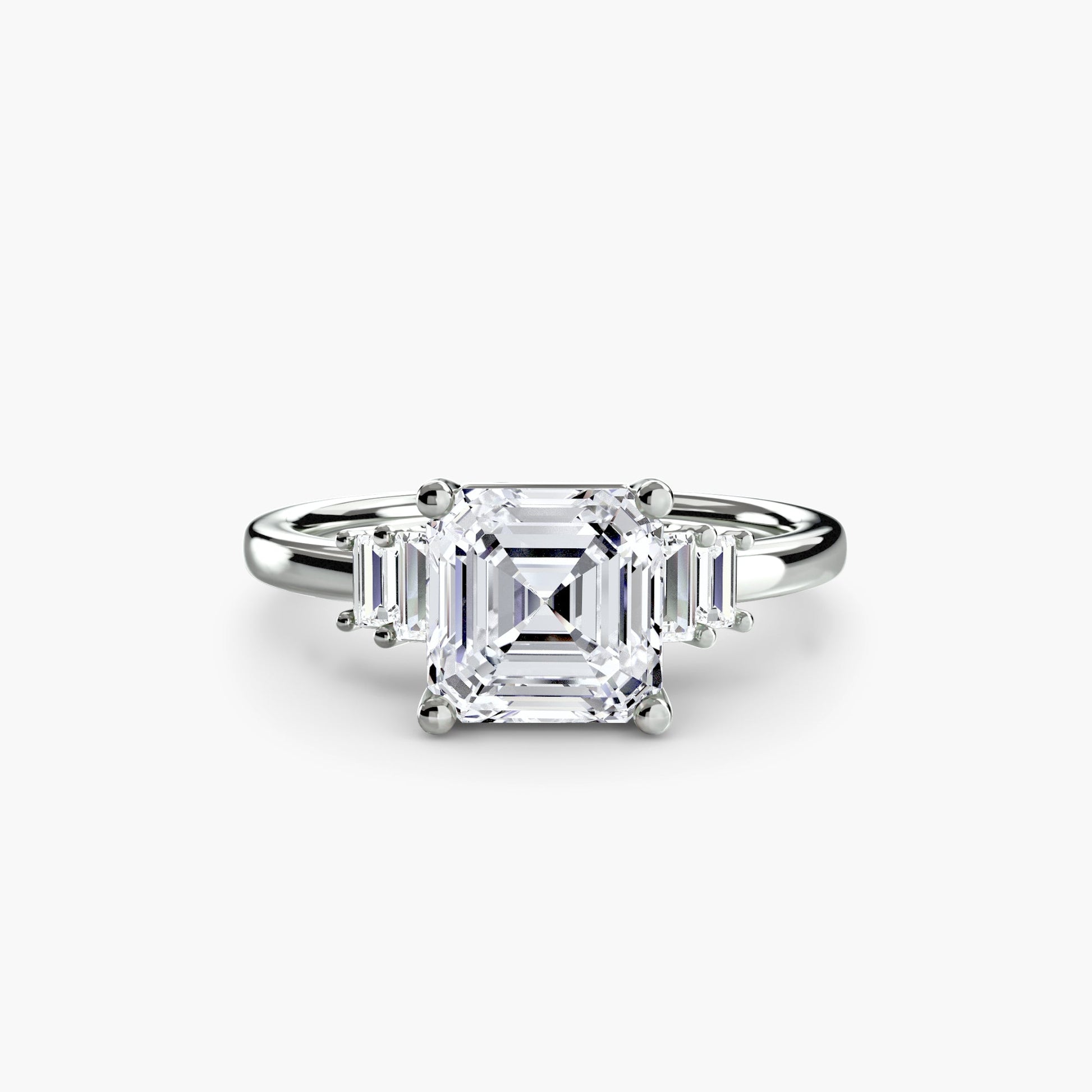 Rund-Brillant Diamant Ring in Gold – Nahaufnahme