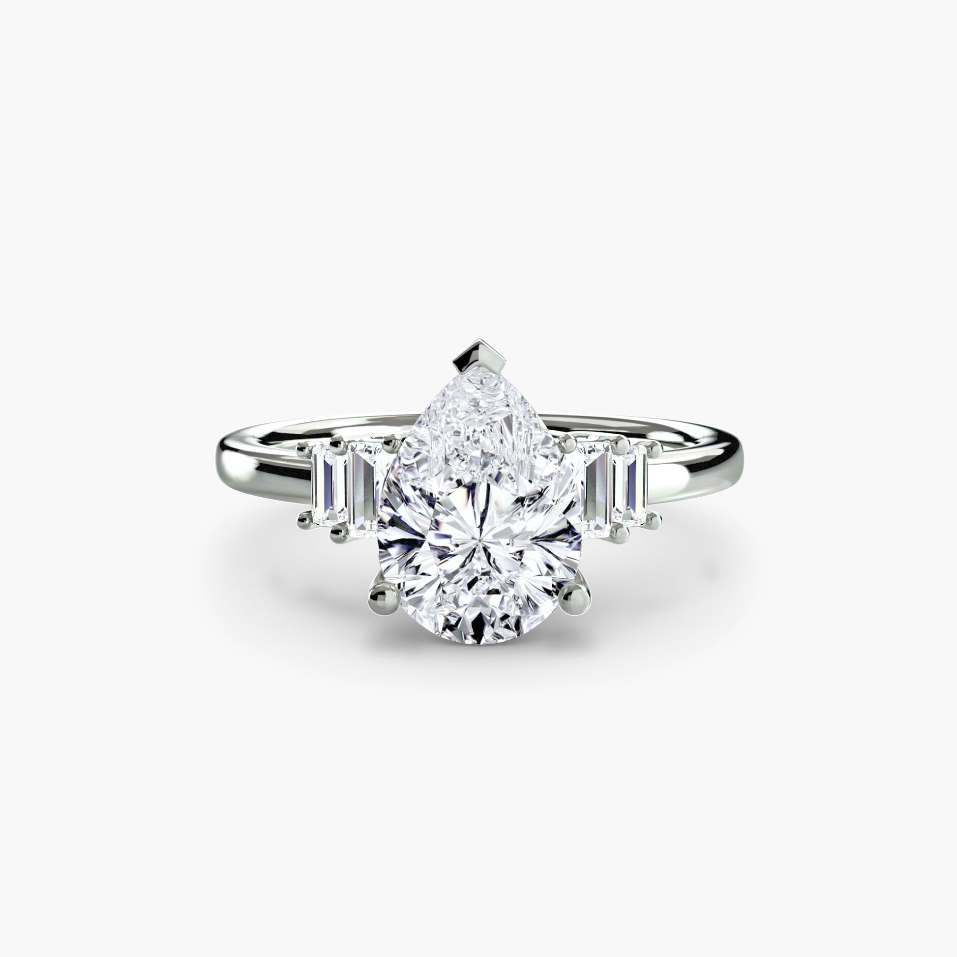 Setting Gold mit Diamant – Draufsicht