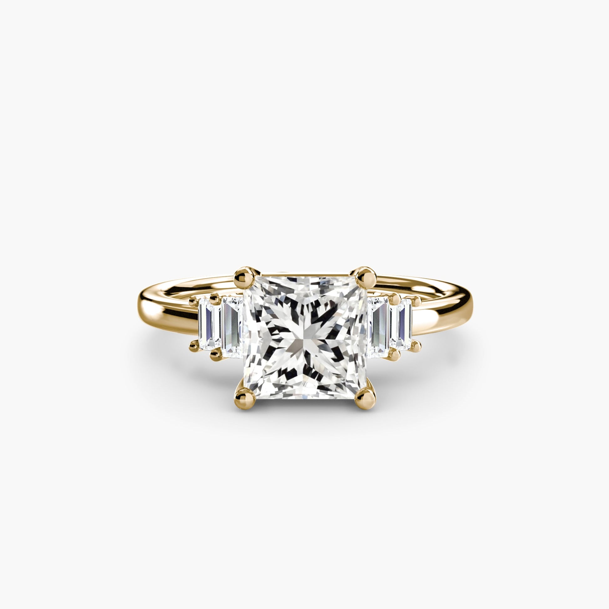 Handgefertigter Diamant Setting 0,17 Karat – Seitenansicht