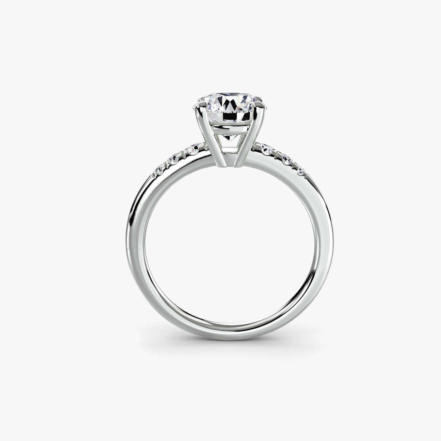 Schmuckstein Setting -Karat Gold – Frontansicht