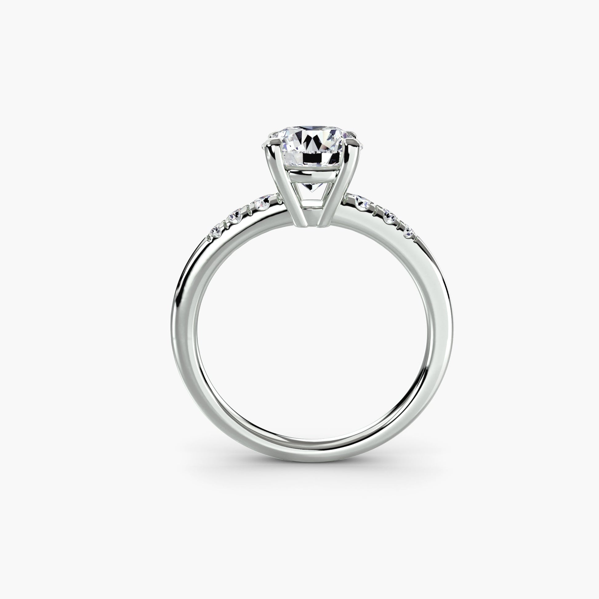 Schmuckstein Setting -Karat Gold – Frontansicht