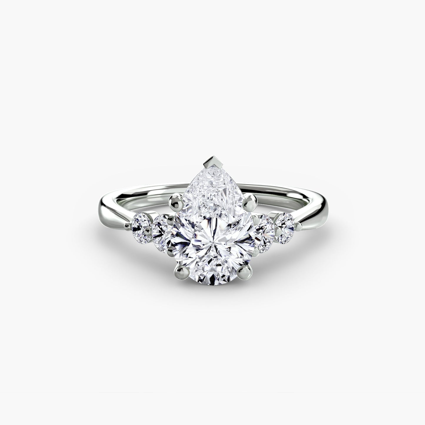Edelstein Setting -Karat Gold – Draufsicht