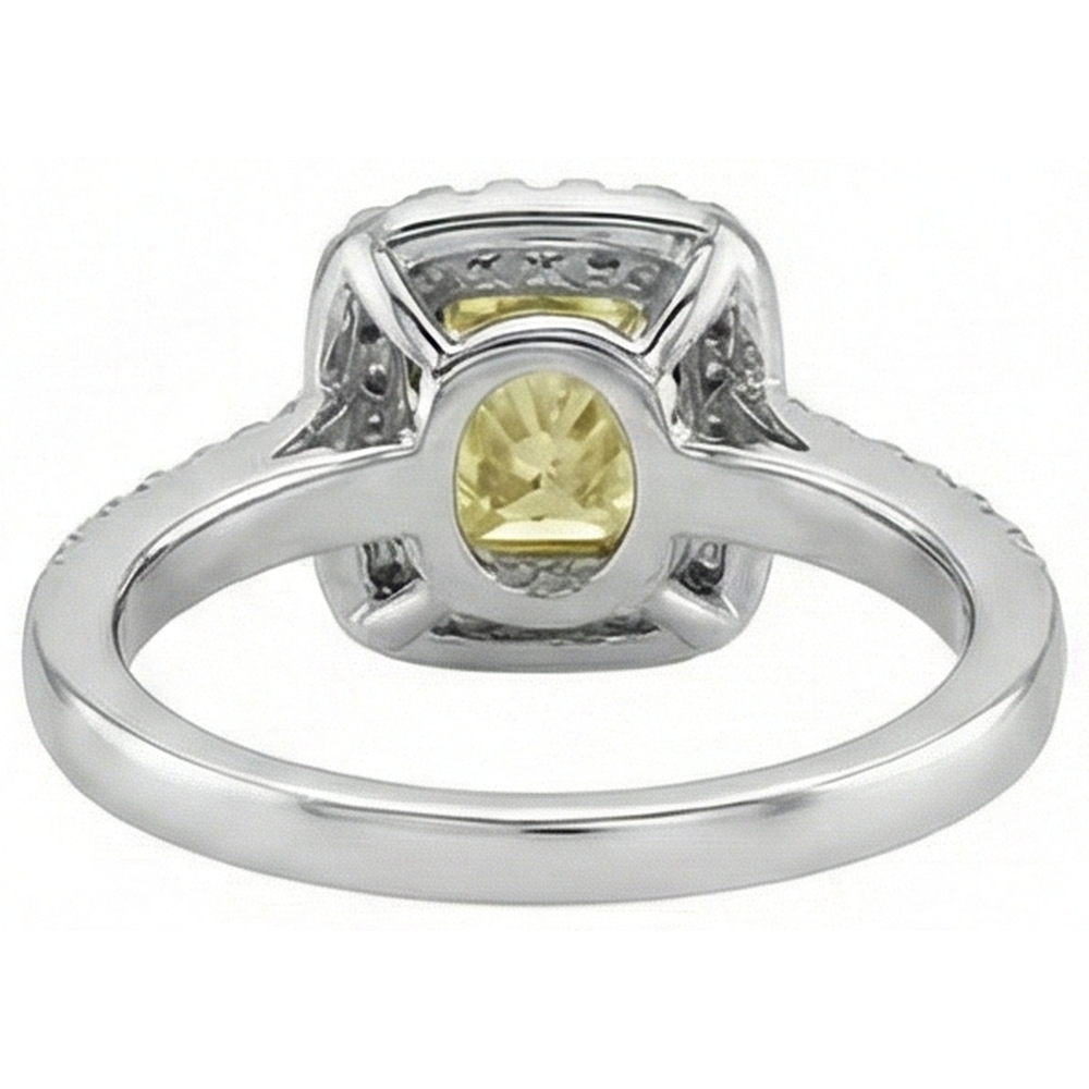 echter radiant saphir 2.00Karat ring auf Weiß