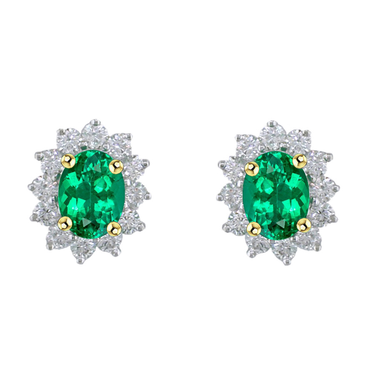 Designer Gemstone Earring 2 Karat – Hauptansicht