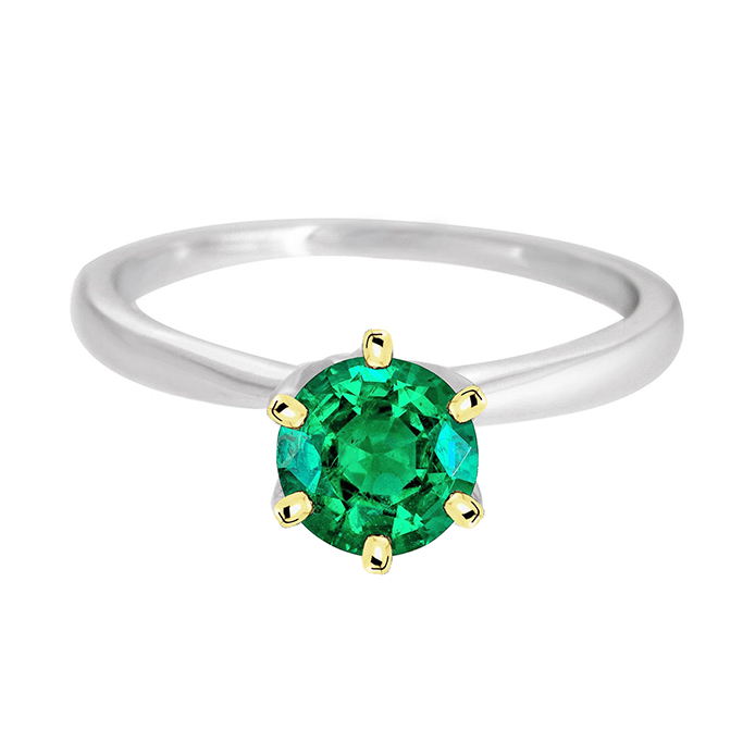 Hochwertiger Schmuckstein-Ring 2 Karat – Hauptansicht