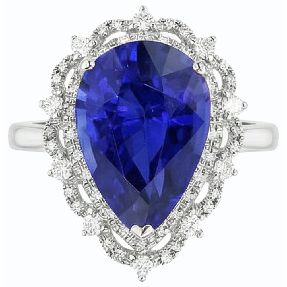 echter round diamant 3.50Karat ring Seitenansicht