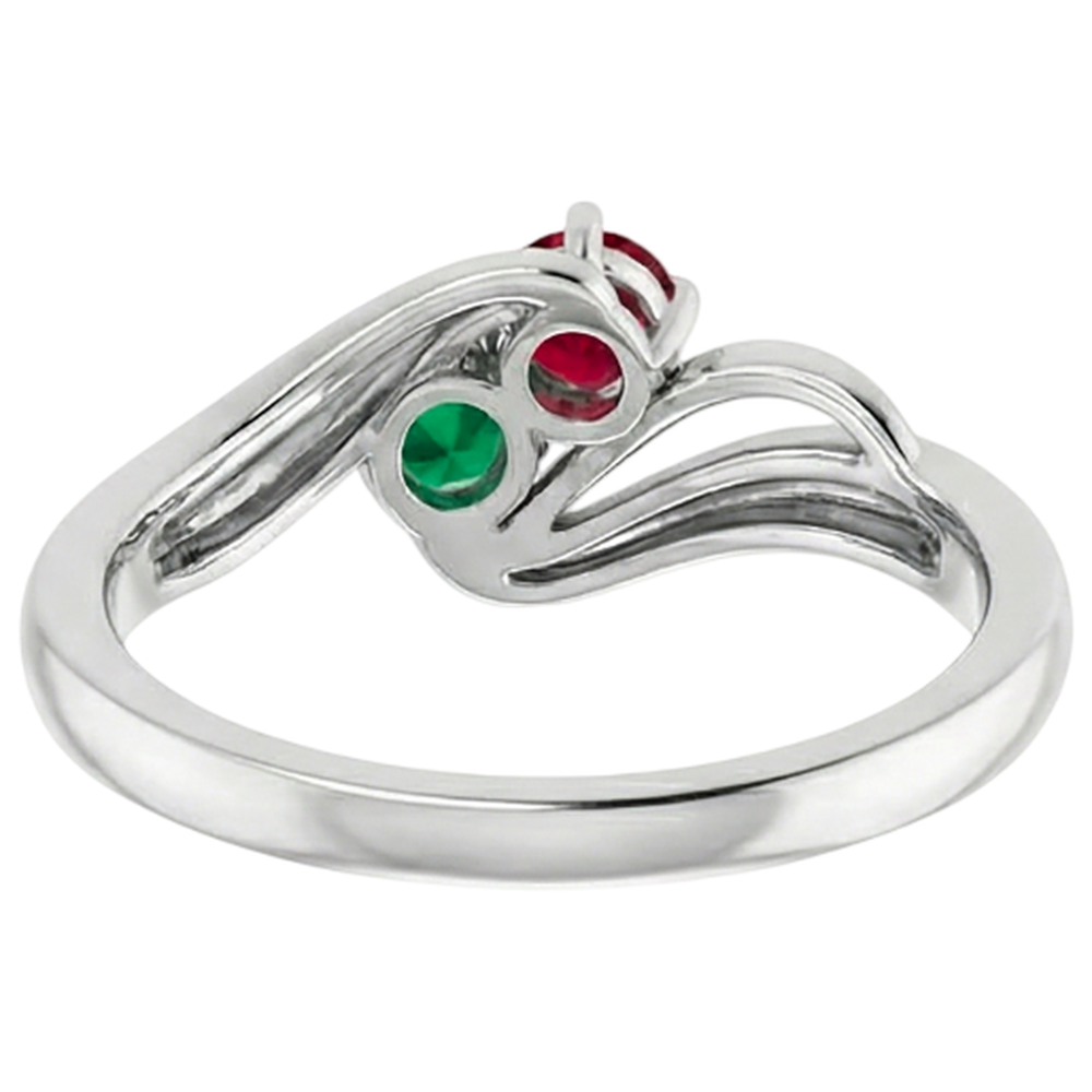 echter round rubin 0.50Karat ring Band Detail
