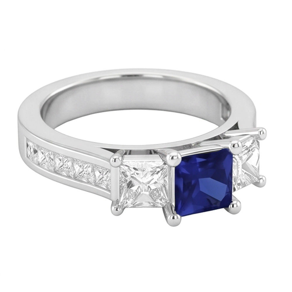 echter round diamant 3.50Karat ring Vorderansicht