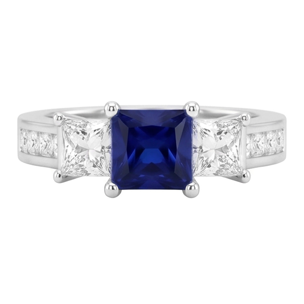 echter round diamant 3.50Karat ring Seitenansicht