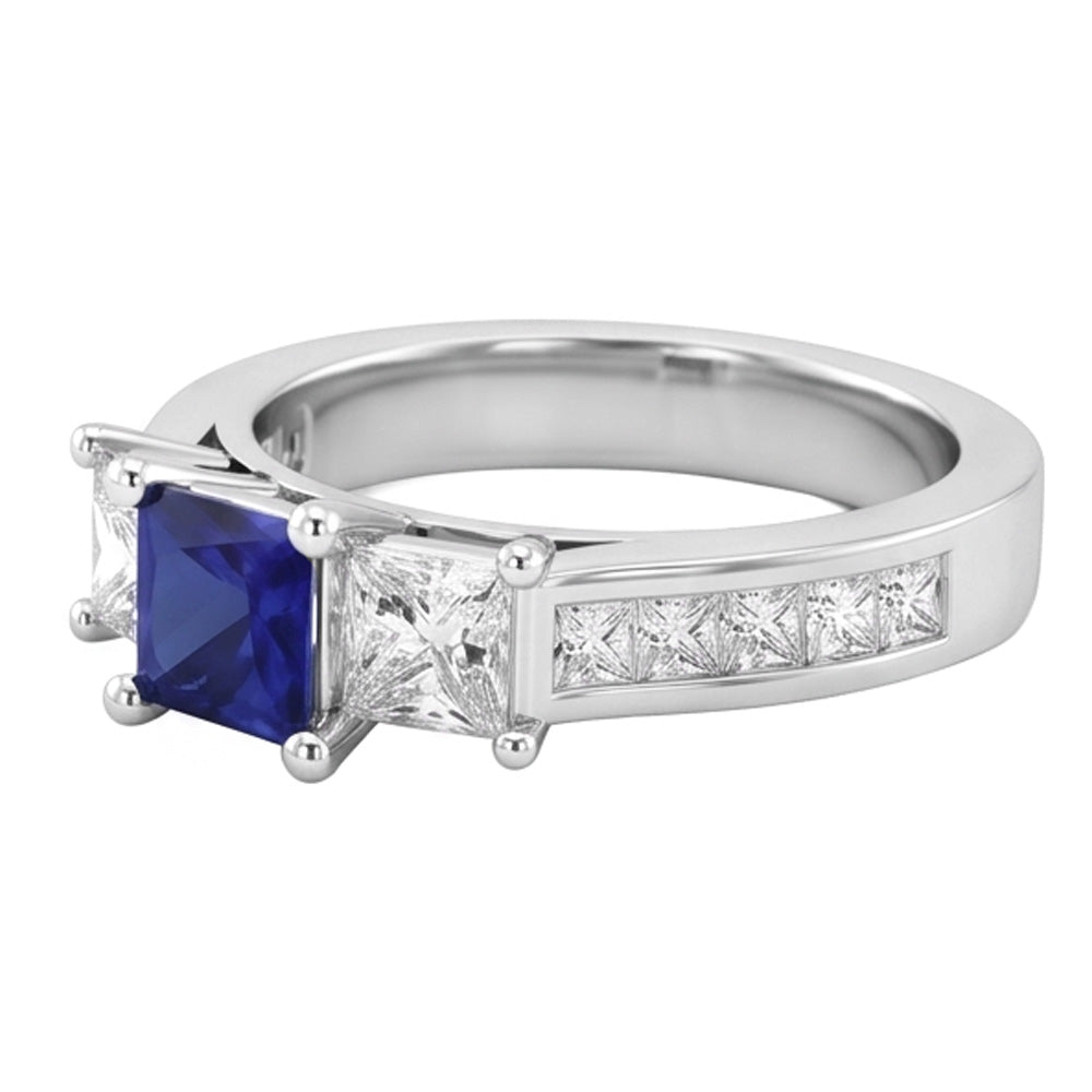 echter round diamant 3.50Karat ring Draufsicht
