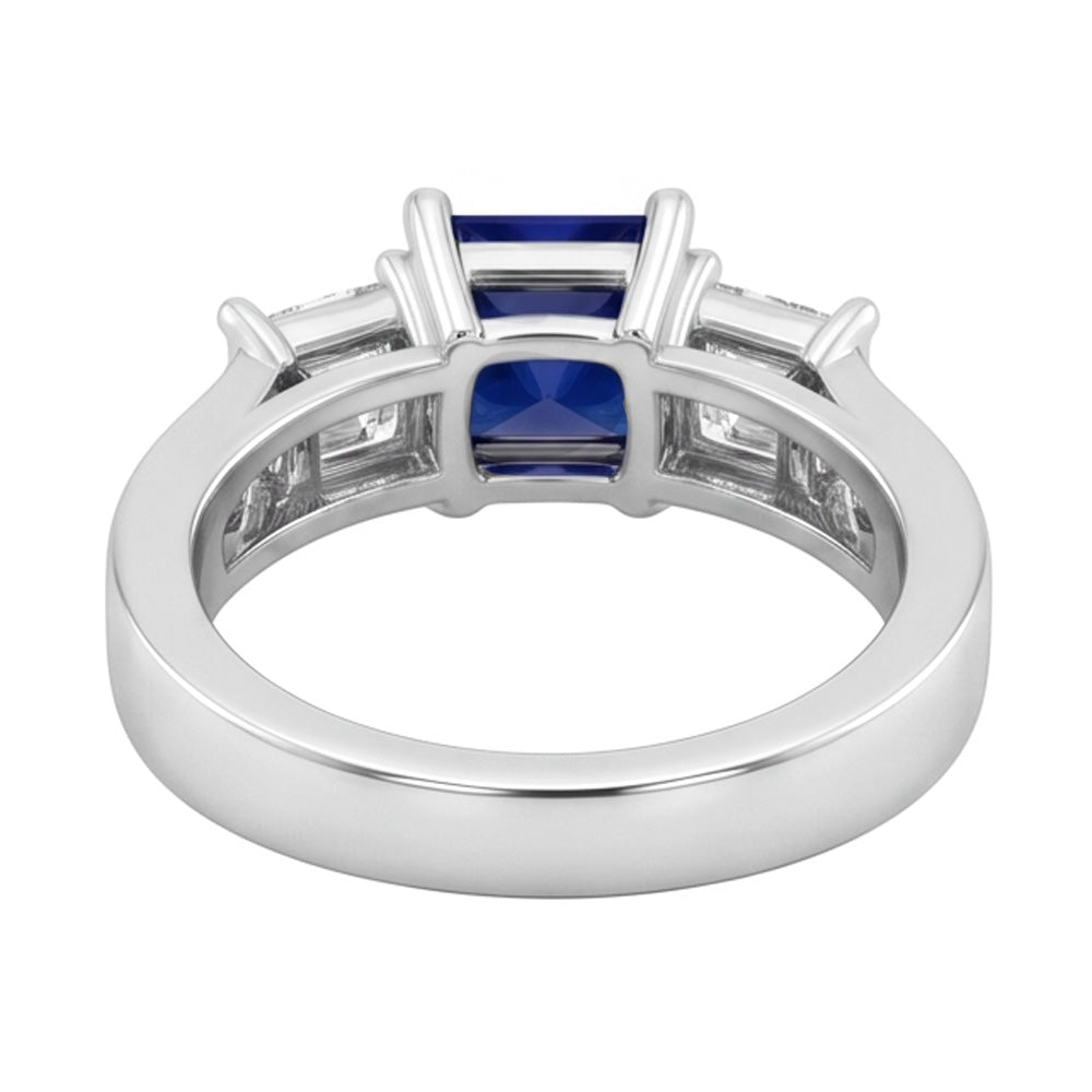echter round diamant 3.50Karat ring Profilansicht
