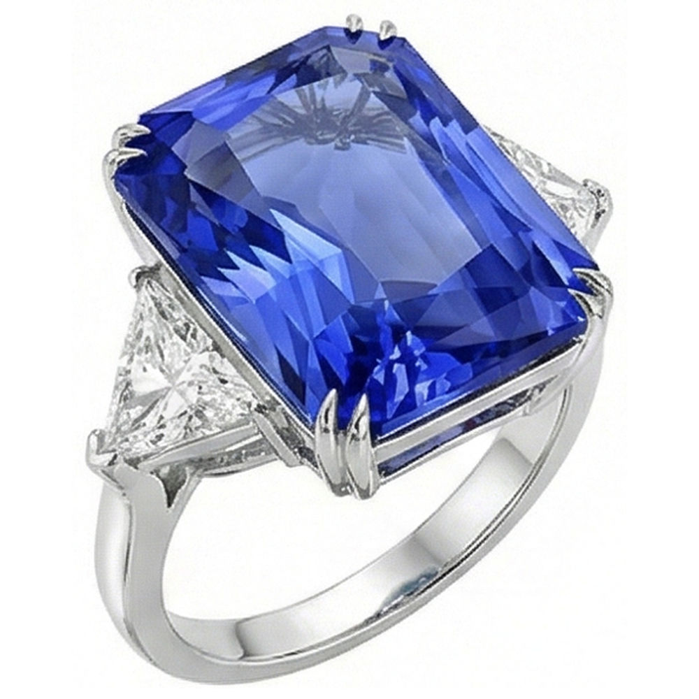 echter round diamant 5.50Karat ring Vorderansicht