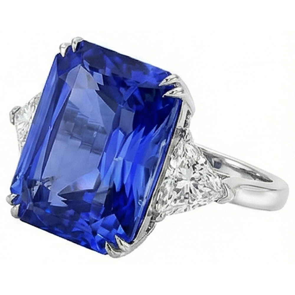 echter round diamant 5.50Karat ring Detailansicht