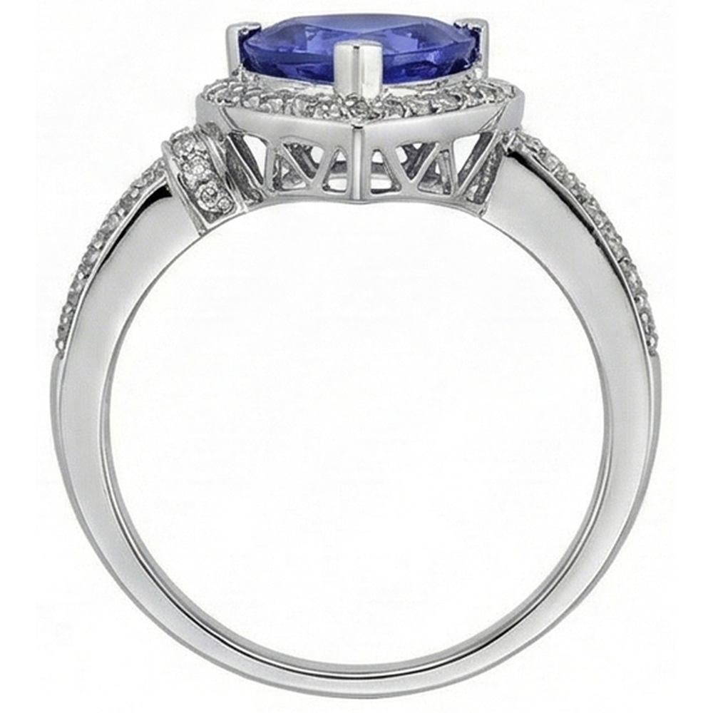 echter trillion diamant 14Karat ring mit Diamantbesatz