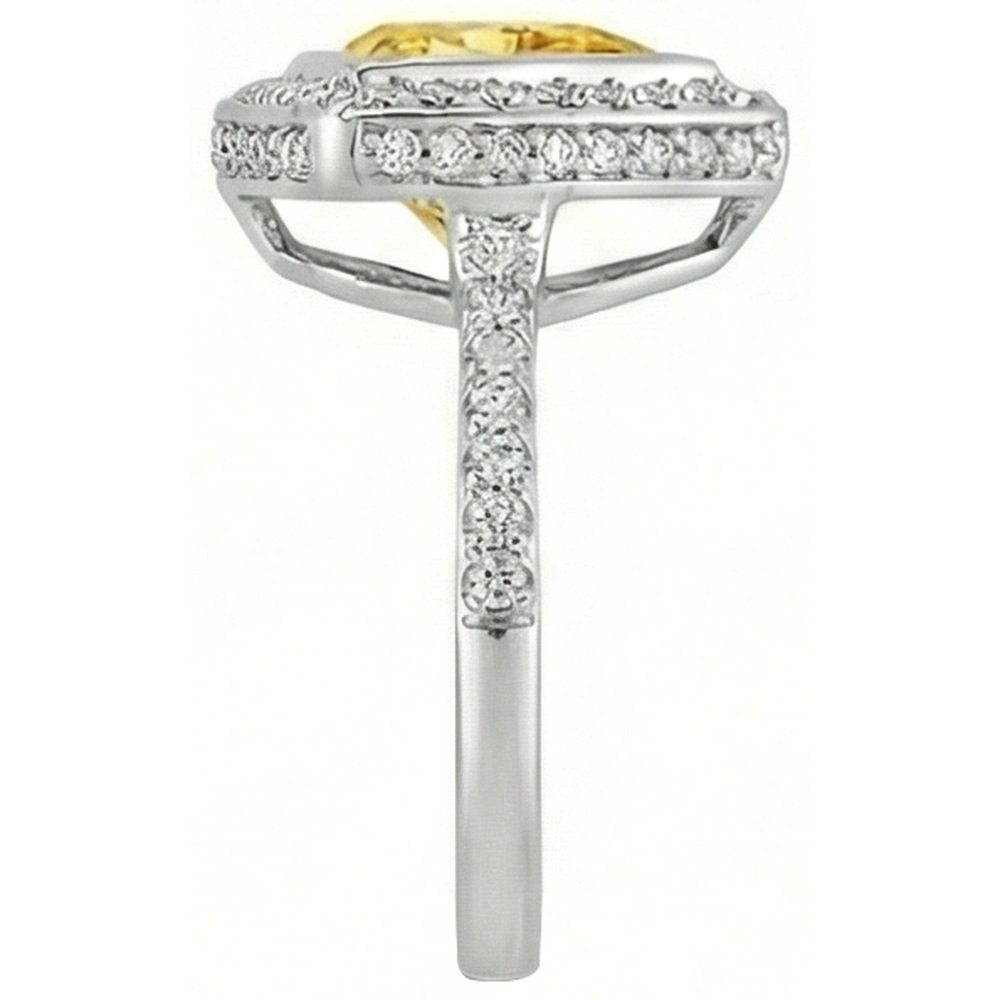 echter trillion diamant 2.00Karat ring Profilansicht