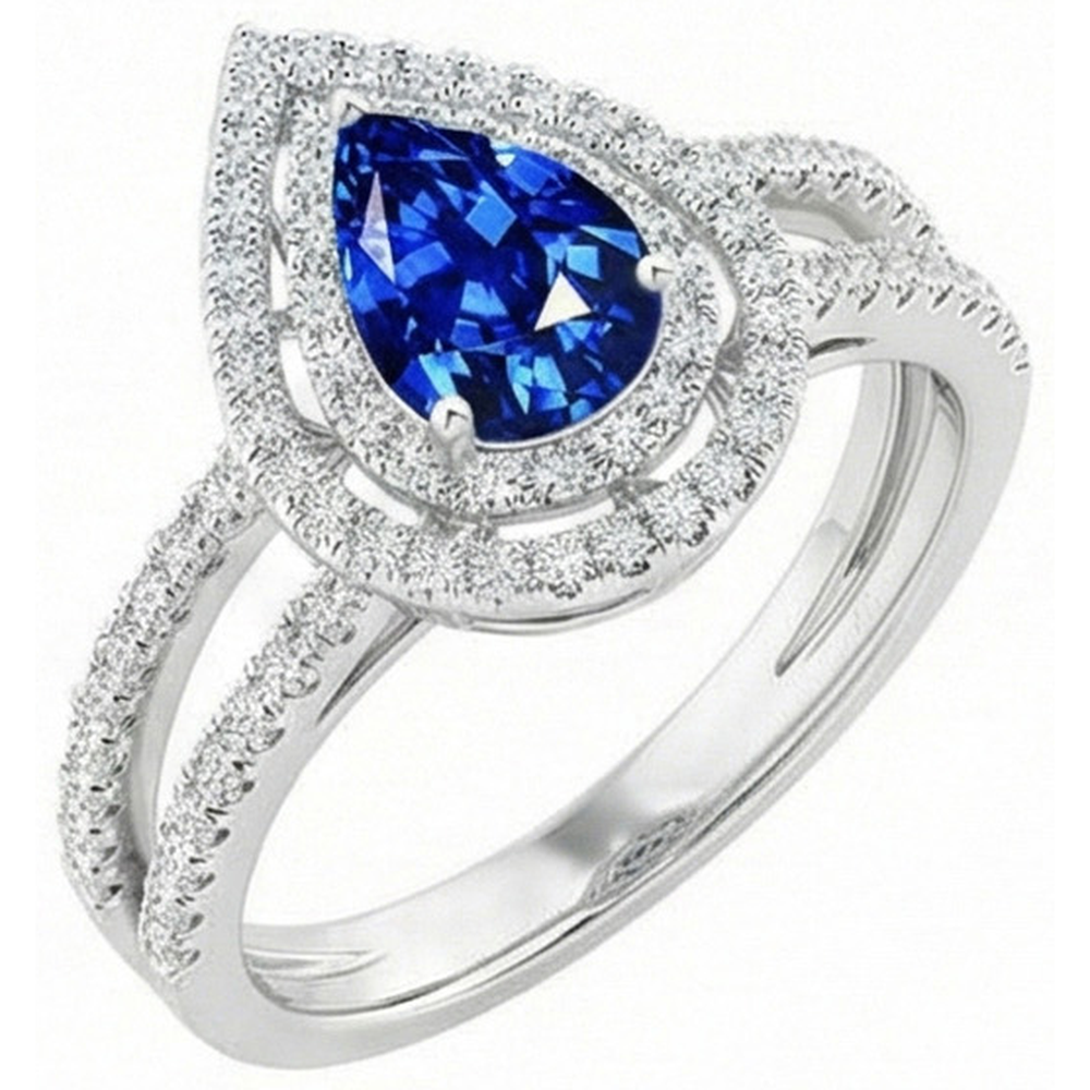 echter round diamant 4.90Karat ring Seitenansicht