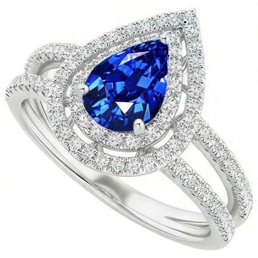 echter round diamant 4.90Karat ring Detailansicht