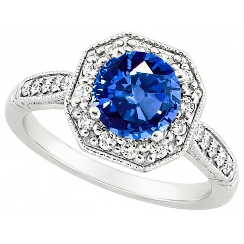 echter round diamant 3.35Karat ring Detailansicht