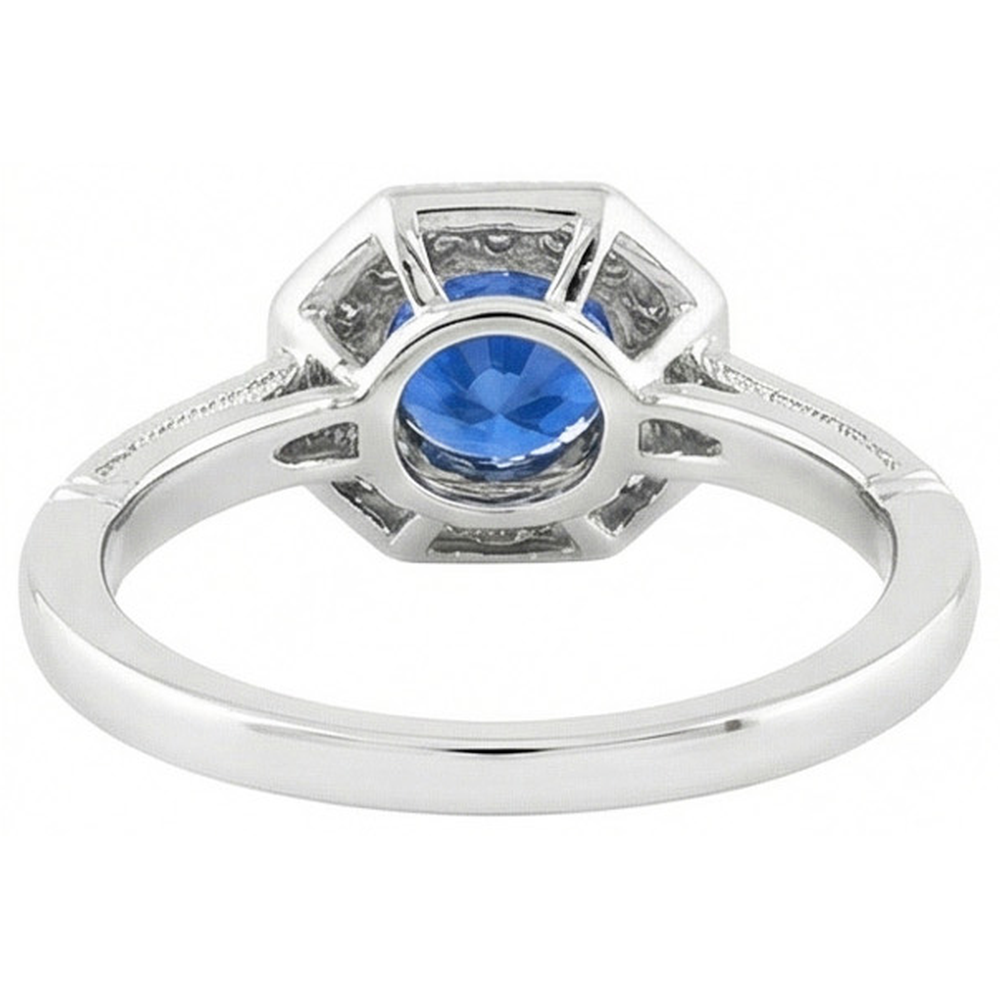 echter round diamant 3.35Karat ring auf Weiß