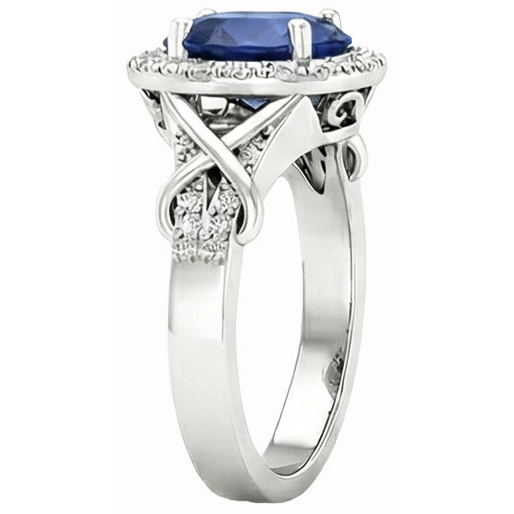 echter oval diamant 1.80Karat ring Detailansicht