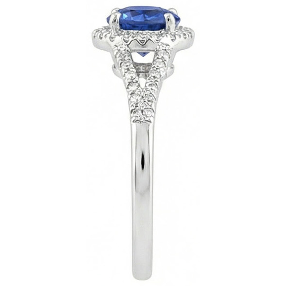echter round diamant 4.50Karat ring Draufsicht