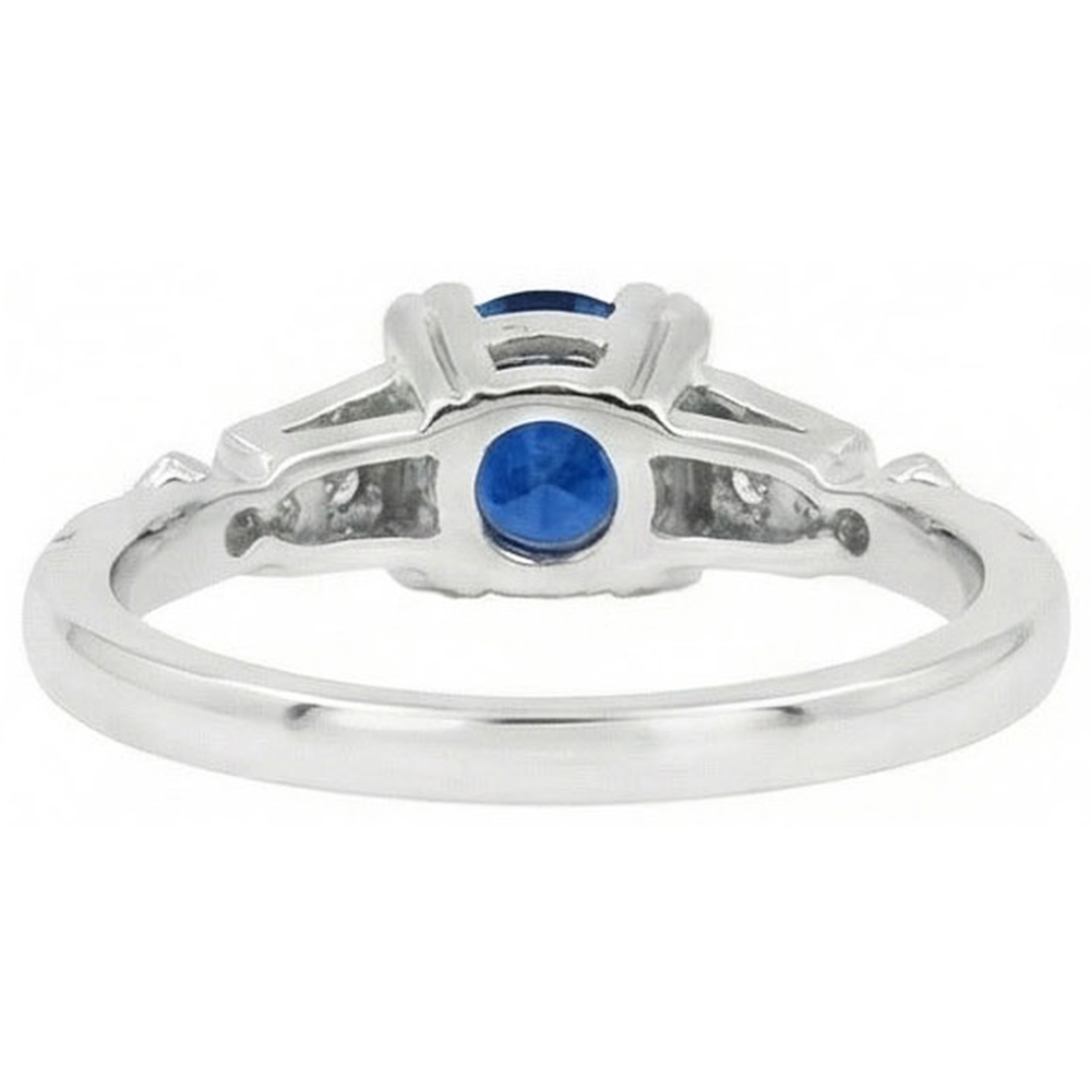 echter round diamant 1.65Karat ring Profilansicht