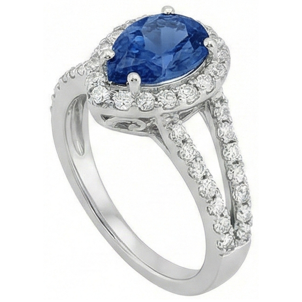 echter round diamant 4Karat ring Vorderansicht