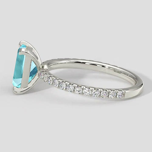 Ring Paraiba Turmalin 1,50 ct Smaragd-Stil