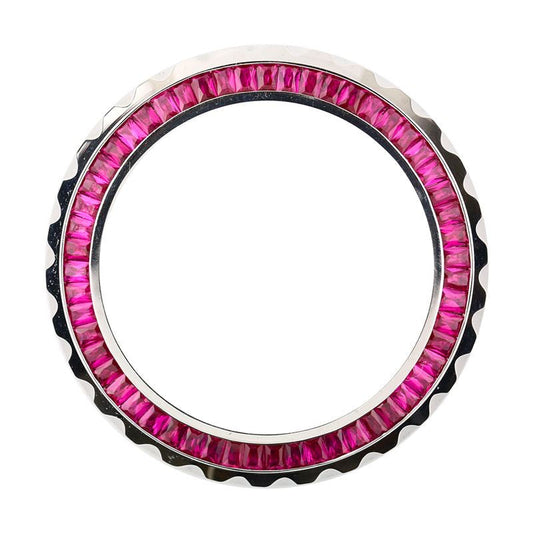 Rolex Rubin-Lünette passend für Sportuhren Daytona Submariner Sea-Dweller 44 mm