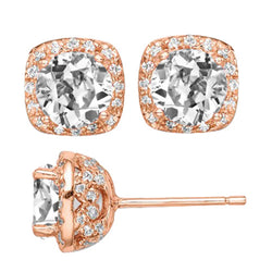 Naturreiner Diamant Ohrringe – 14K Roségold 1,50 Karat