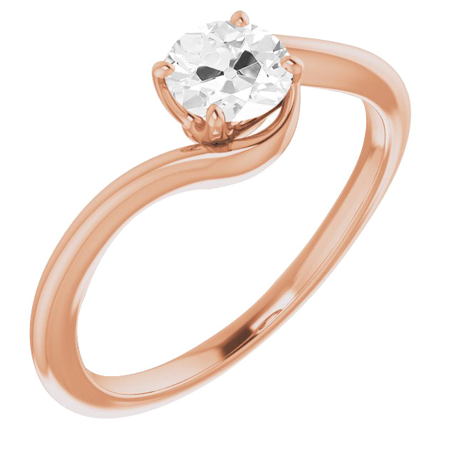 Naturreiner Edler Diamant Solitär-Ring – Hauptansicht